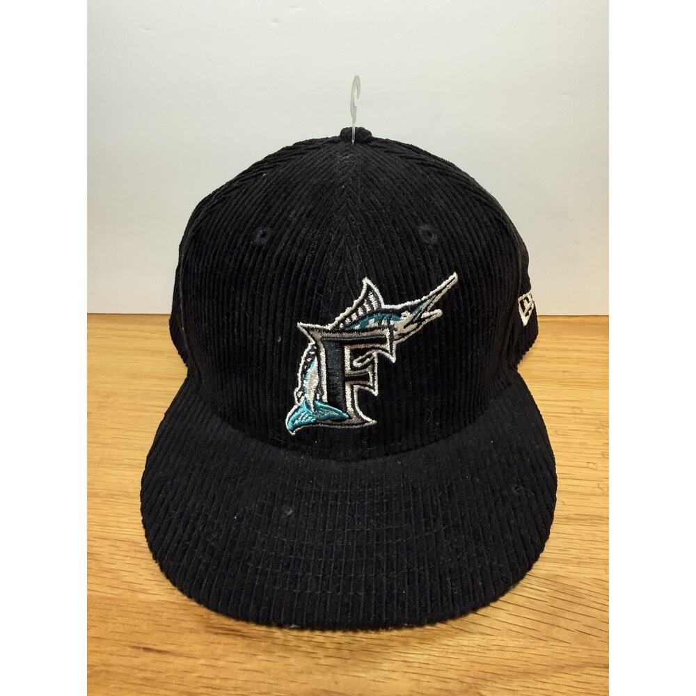 Florida Marlins Fitted Cotton Hat 7 & 5/8 New Era 59fifty